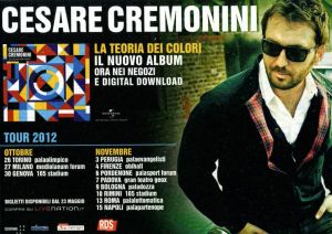 Cesare Cremonini Tour 2012