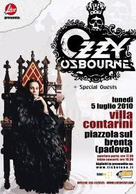 Concerto Ozzy Osbourne Villa Contarini, Piazzaola Sul Brenta (Padova) 05-07-2010