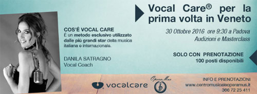 One Day Seminar Padova Vocal Care 2016
