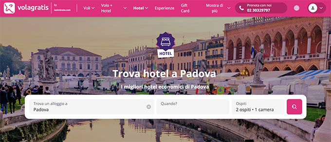 volagratis hotel Padova